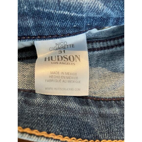 Hudson Jeans 31" Nico Cigarette Split Leg Boho Bohemian Rivet Women's Teen - Picture 7 of 8